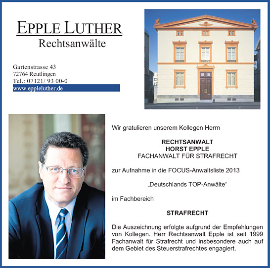 Horst Epple Top Anwalt Horst Epple Top Anwalt